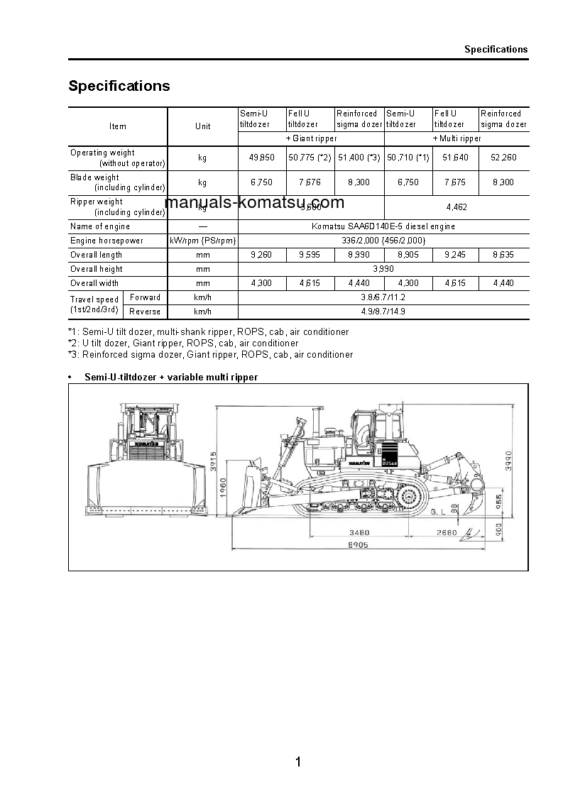 Protected: D275A-5(JPN)-W/O EGR S/N 35001-45000 Field assembly manual (English)