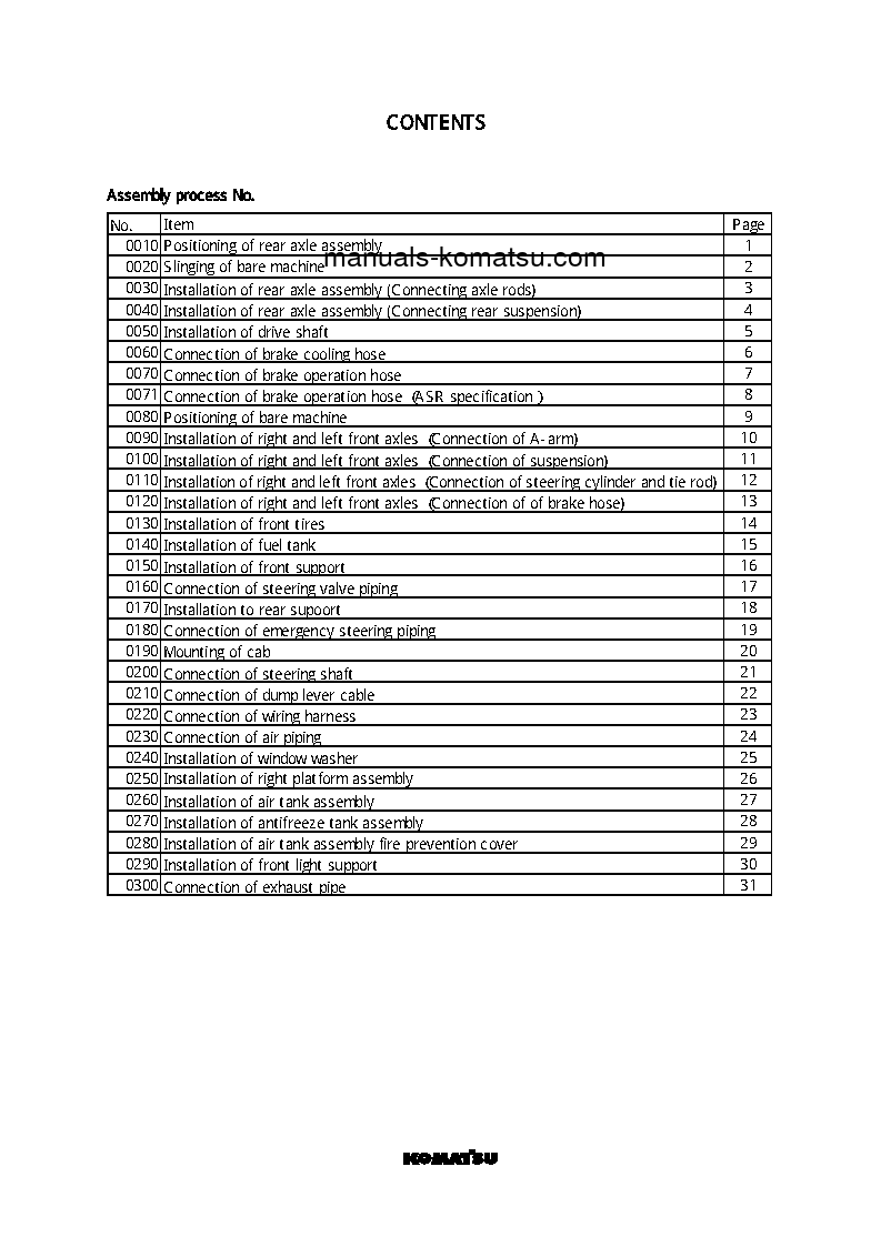 Protected: HD325-6(JPN) S/N 6588-6591 Field assembly manual (English)