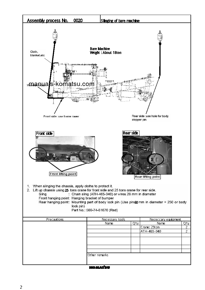 Protected: HD325-6(JPN) S/N 6588-6591 Field assembly manual (English)