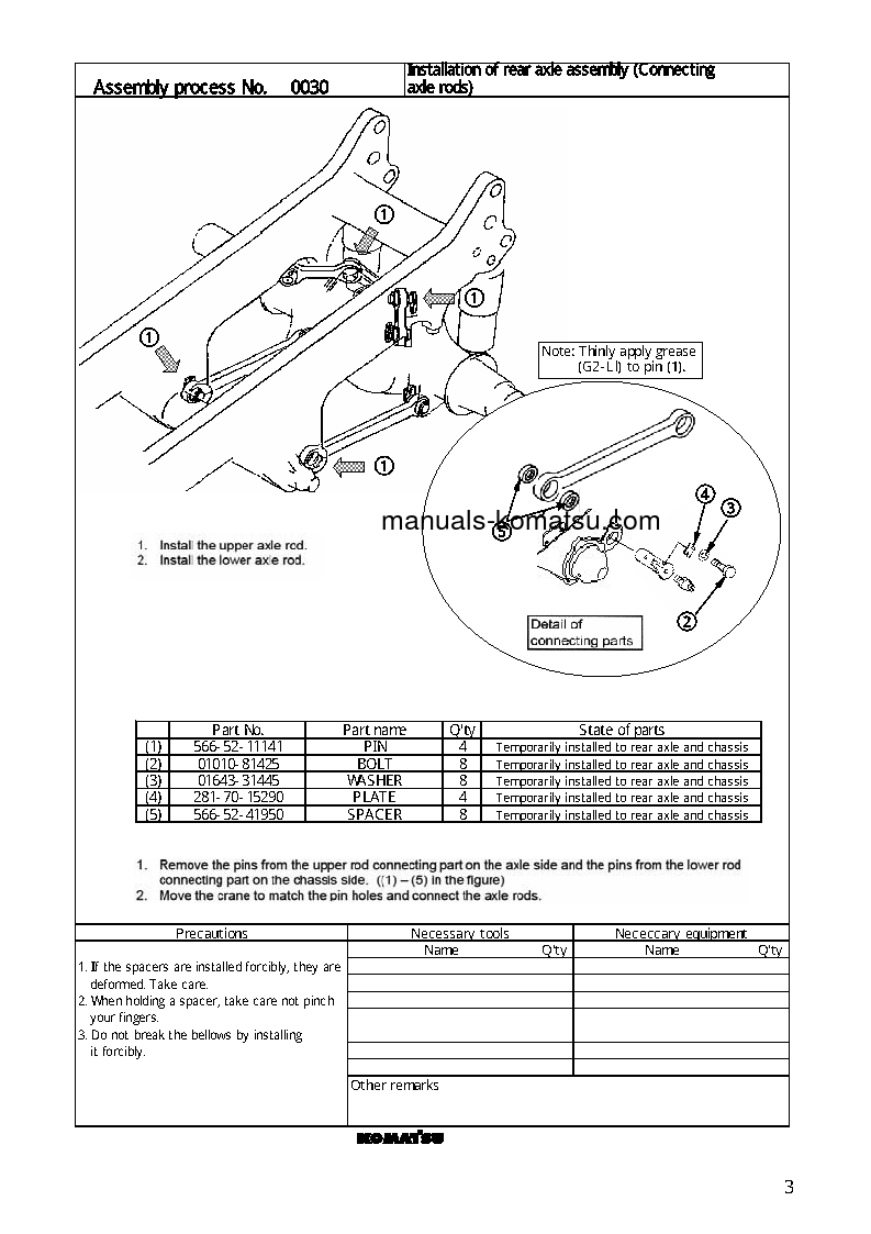 Protected: HD325-6(JPN) S/N 6588-6591 Field assembly manual (English)
