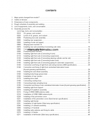 HD465-7(JPN)-W/O EGR S/N 15001-UP Field assembly manual (English)
