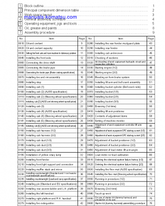 WA600-6(JPN)-W/O EGR S/N 65001-UP Field assembly manual (English)