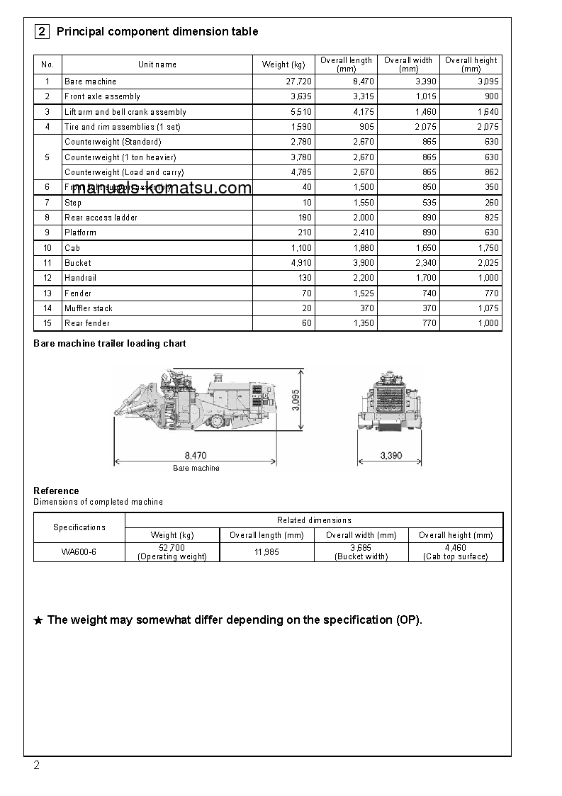 Protected: WA600-6(JPN)-W/O EGR S/N 65001-UP Field assembly manual (English)