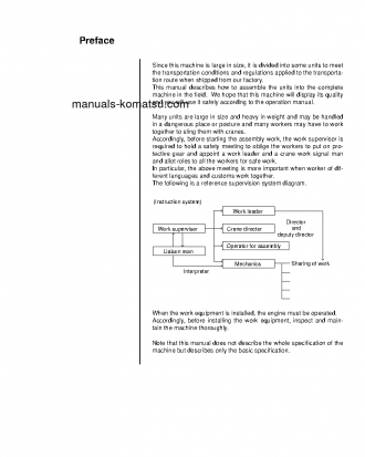 D375A-5(JPN)-W/O EGR S/N 55001-UP Field assembly manual (English)