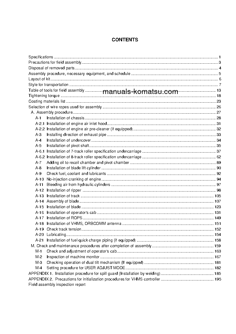 Protected: D375A-5(JPN)-R S/N 55001-UP Field assembly manual (English)