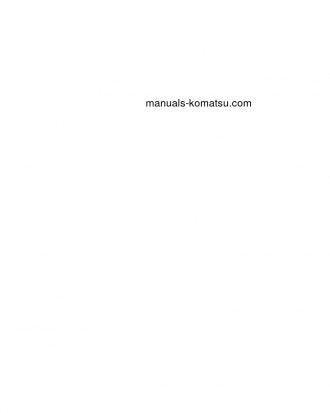 D155A-6(JPN) S/N 85001-UP Field assembly manual (English)