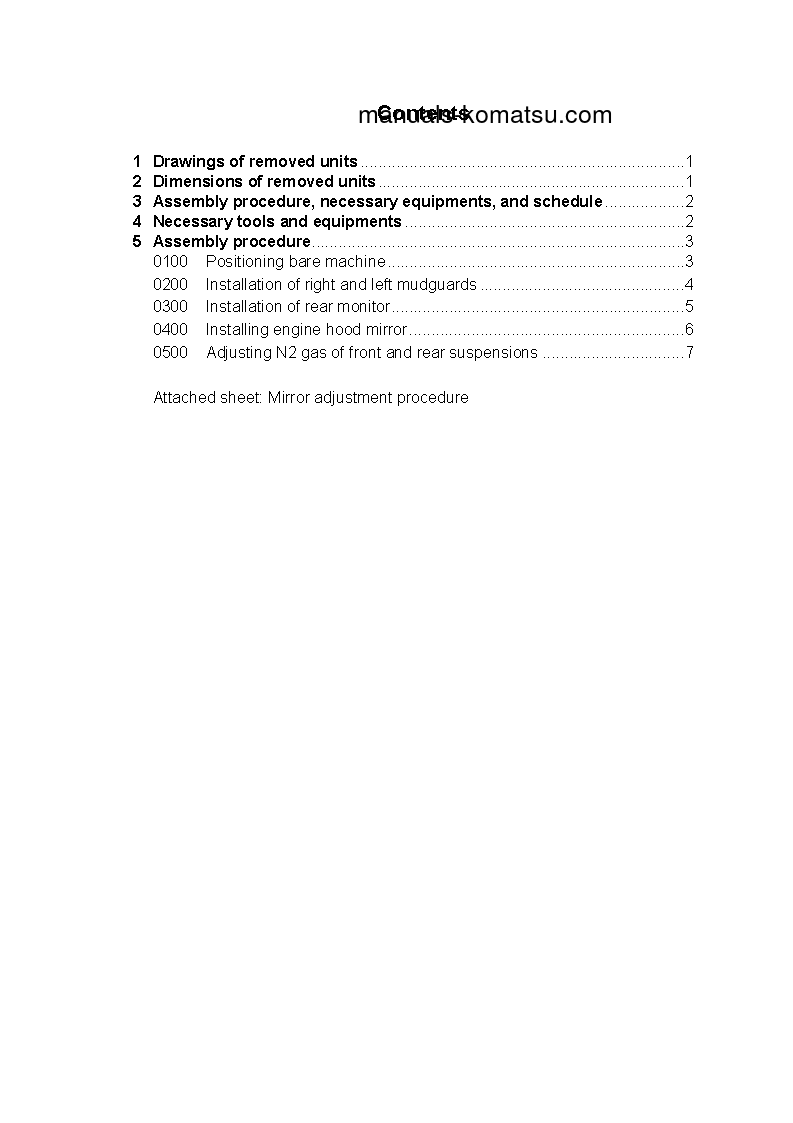 Protected: HM350-2(JPN)-R S/N 7001-UP Field assembly manual (English)