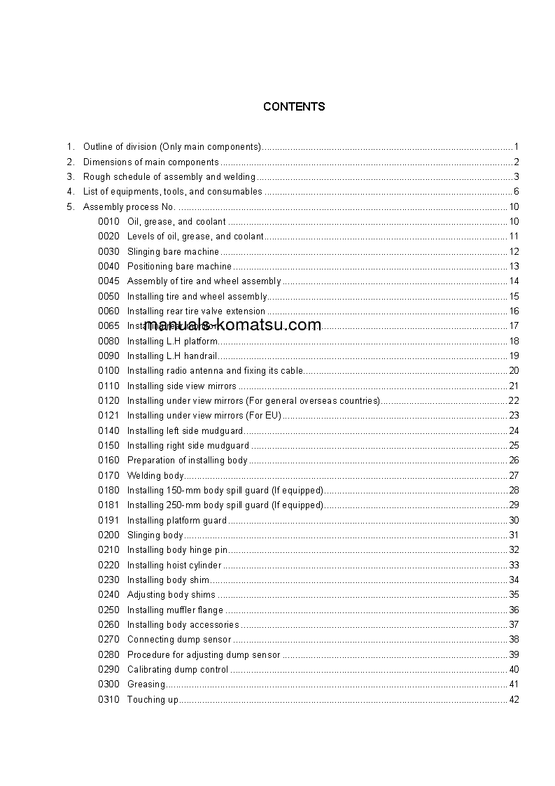 Protected: HD325-7(JPN)-R S/N 11001-UP Field assembly manual (English)