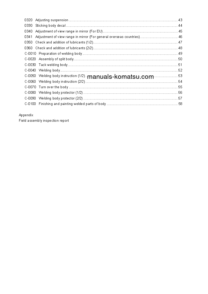 Protected: HD325-7(JPN)-R S/N 11001-UP Field assembly manual (English)