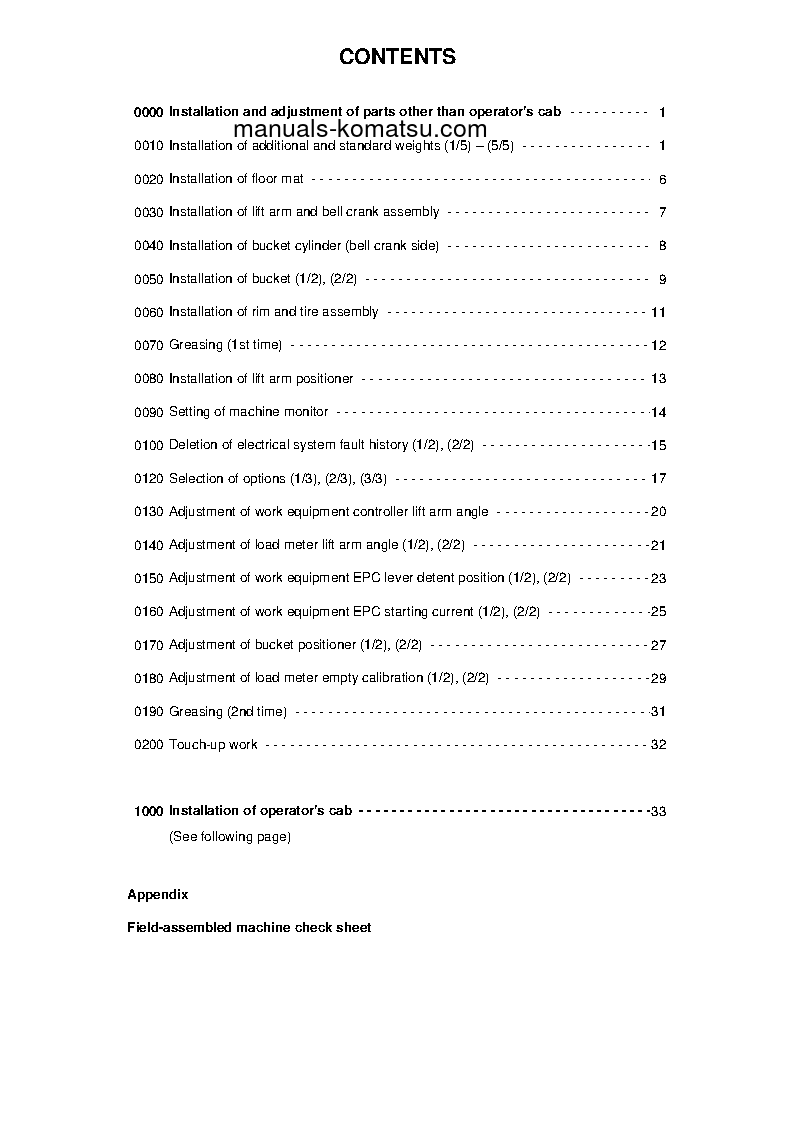 Protected: WA500-6(JPN) S/N 55001-UP Field assembly manual (English)