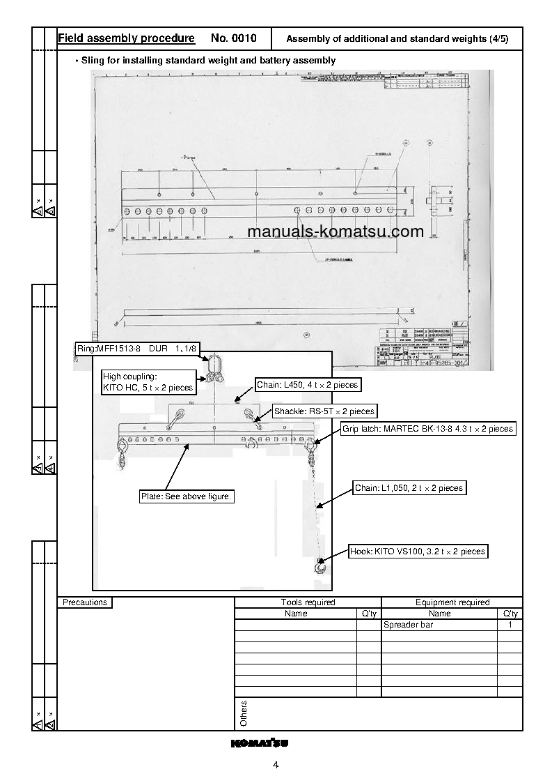 Protected: WA500-6(JPN) S/N 55001-UP Field assembly manual (English)
