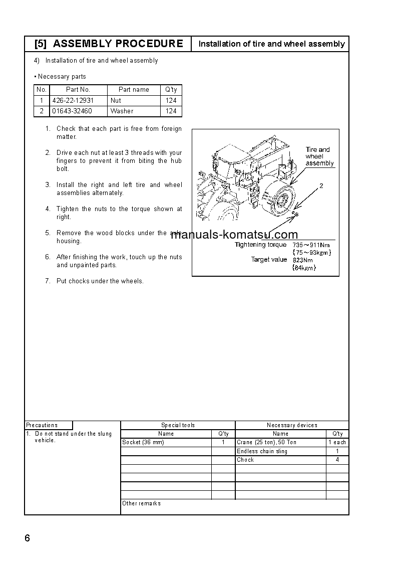 Protected: WA600-3(JPN) S/N 50001-UP Field assembly manual (English)