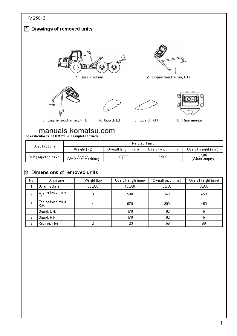 Protected: HM250-2(JPN) S/N 2001-UP Field assembly manual (English)