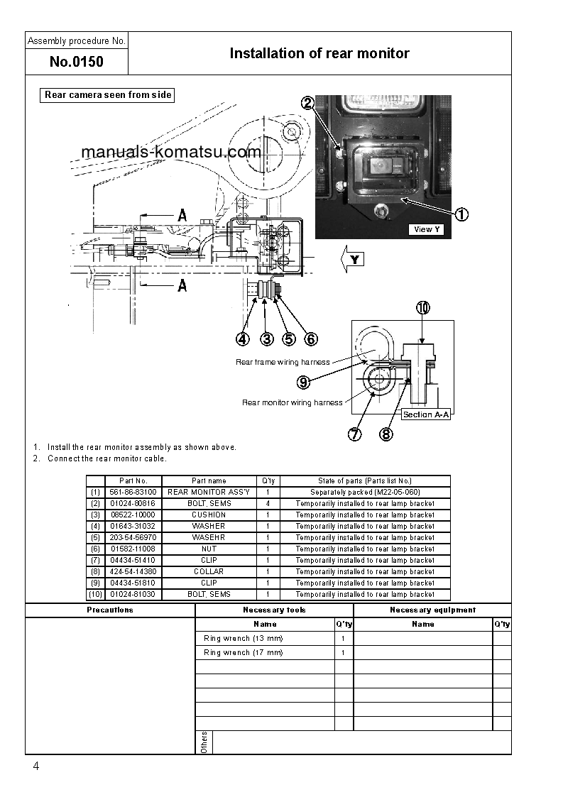 Protected: HM250-2(JPN) S/N 2001-UP Field assembly manual (English)