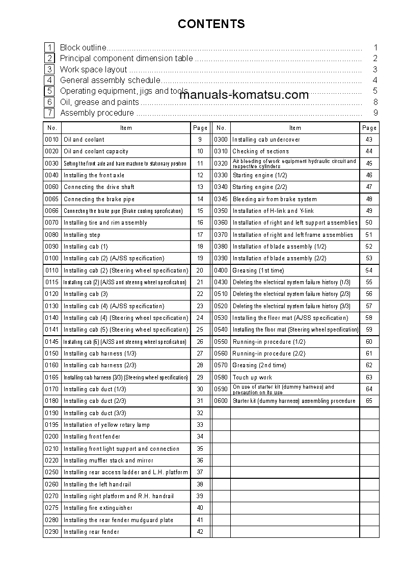 Protected: WD600-6(JPN) S/N 55001-UP Field assembly manual (English)