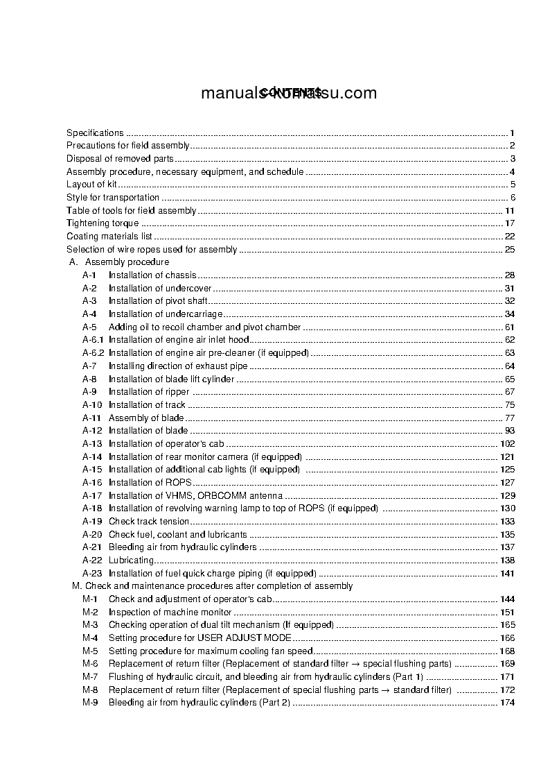 Protected: D375A-6(JPN) S/N 60001-UP Field assembly manual (English)
