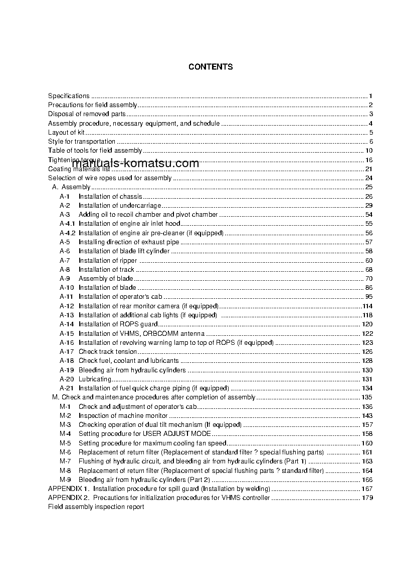 Protected: D375A-6(JPN)-R S/N 65001-UP Field assembly manual (English)