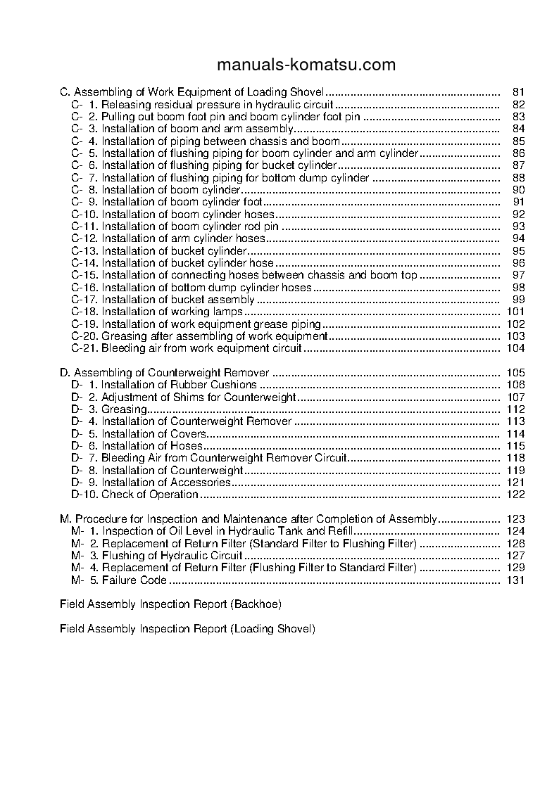 Protected: PC800SE-8(JPN)-E0 S/N 65001-UP Field assembly manual (English)
