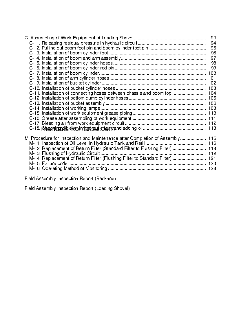 Protected: PC600LC-8(JPN)-R1 S/N 70001-UP Field assembly manual (English)