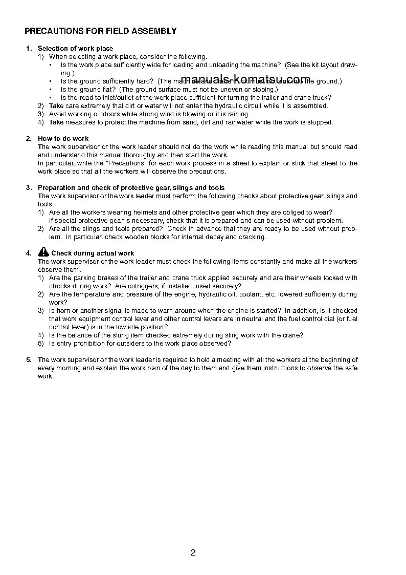 Protected: PC800SE-8(JPN)-R1 S/N 70001-UP Field assembly manual (English)