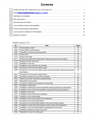 WA1200-6(JPN) S/N 60001-UP Field assembly manual (English)