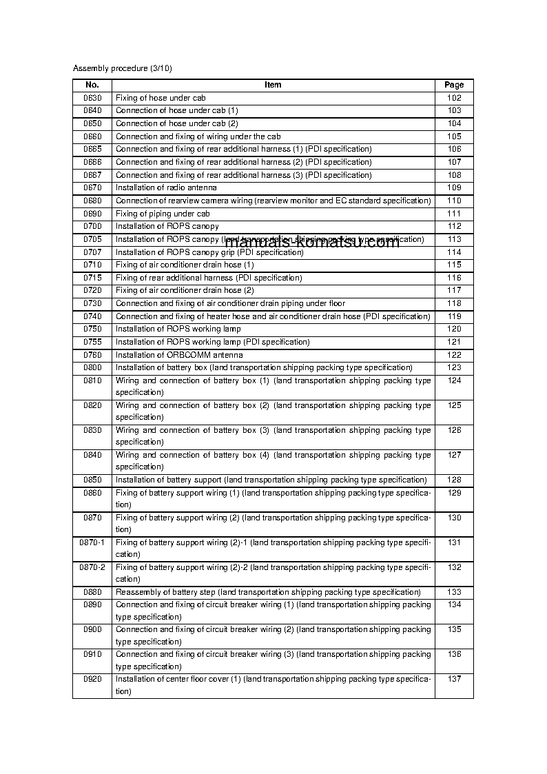Protected: WA1200-6(JPN) S/N 60001-UP Field assembly manual (English)