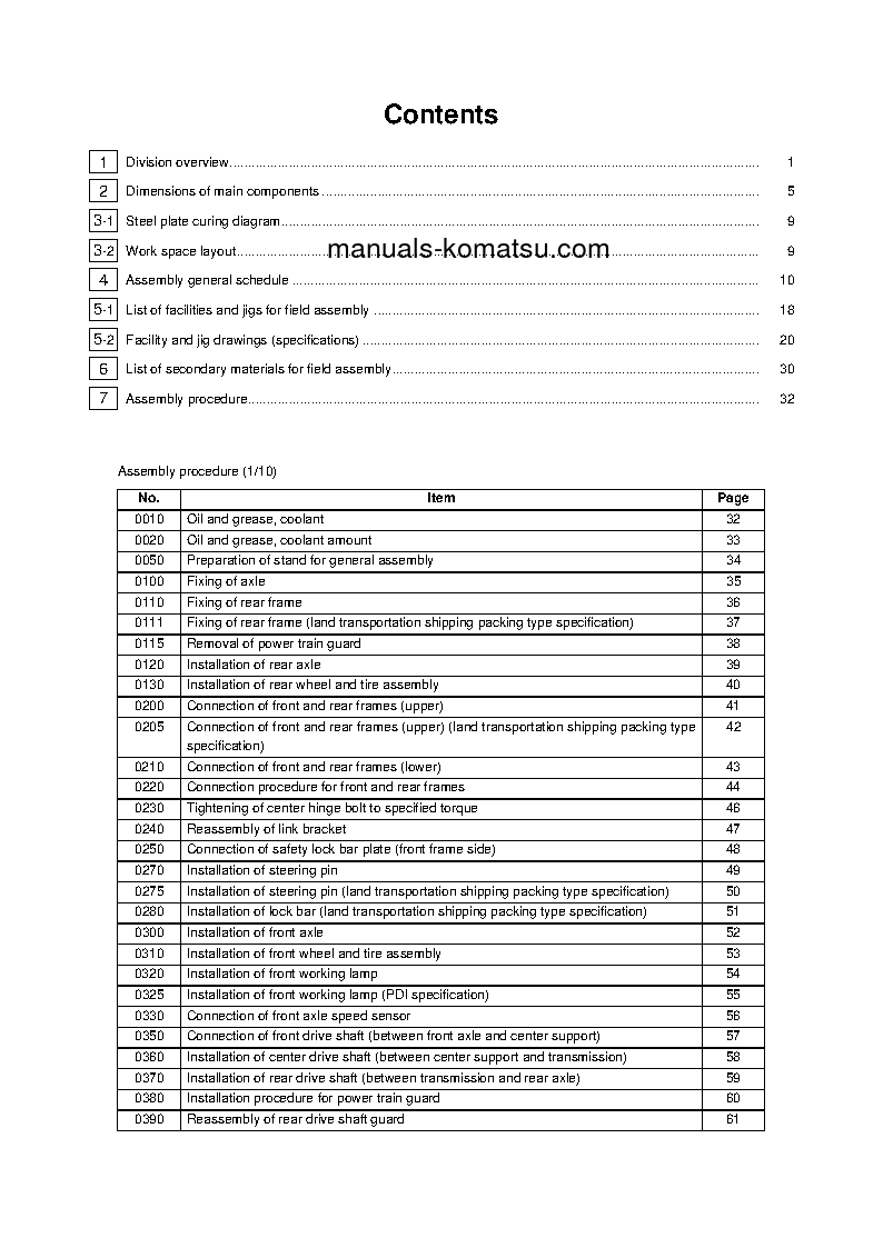 Protected: WA1200-6(JPN) S/N 60001-60076 Field assembly manual (English)