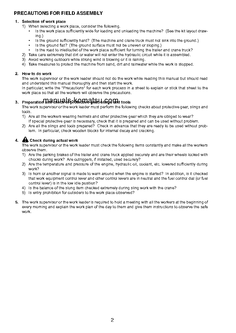 Protected: D155AX-7(JPN) S/N 90001-UP Field assembly manual (English)