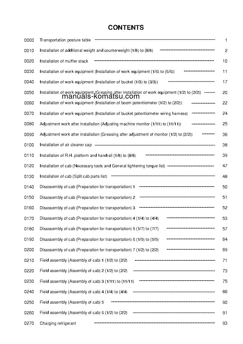 Protected: WA500-7(JPN) S/N 10001-UP Field assembly manual (English)