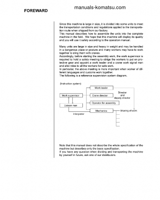 PC1250-8(JPN)-W/O EGR, FOR KAL S/N 35406-UP Field assembly manual (English)