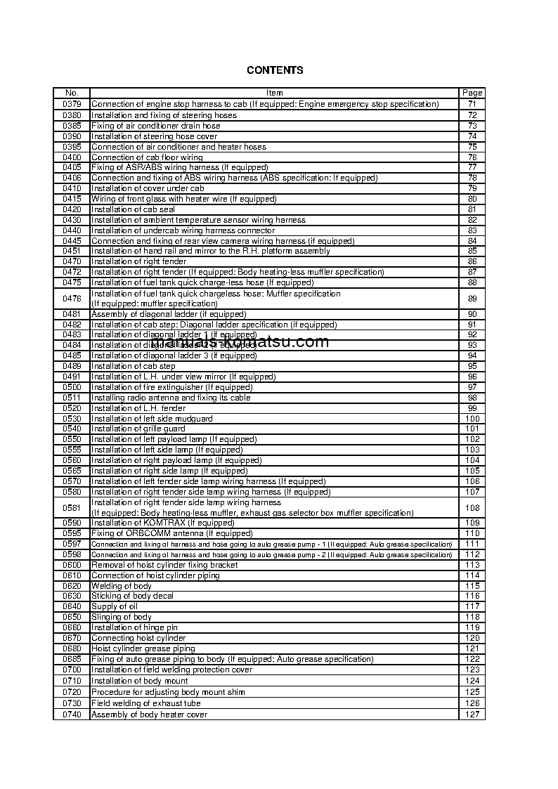 Protected: HD785-7(JPN) S/N 30001-UP Field assembly manual (English)