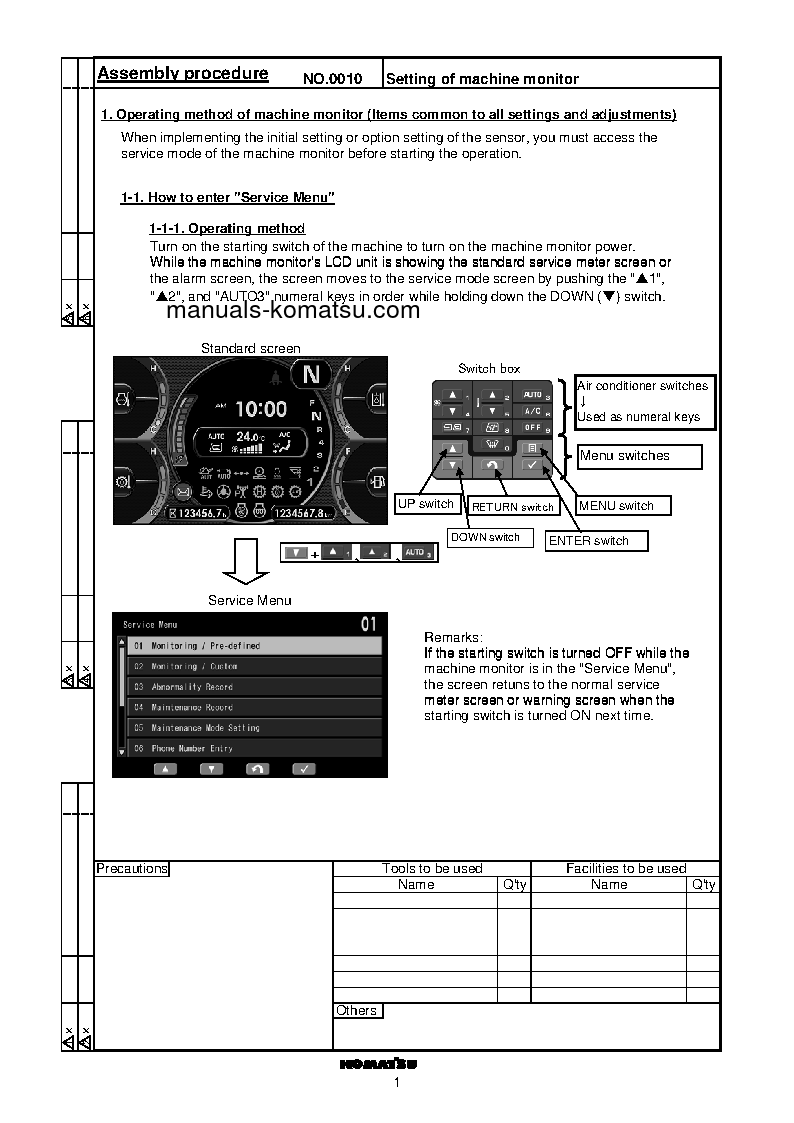 Protected: HD465-7(DEU)-TIER3 S/N 10739-UP Field assembly manual (English)