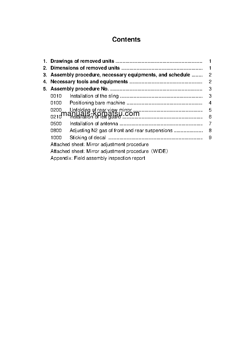 Protected: HM400-3(JPN)-R S/N 8001-UP Field assembly manual (English)