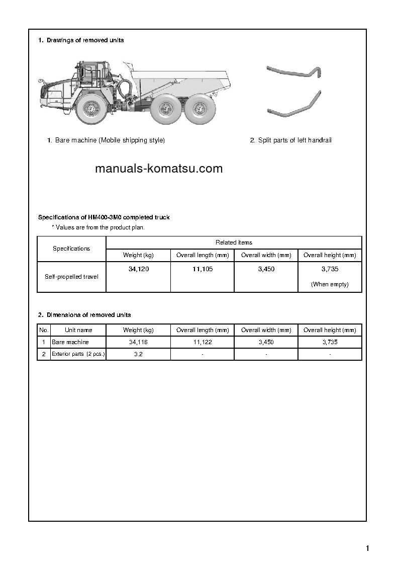 Protected: HM400-3(JPN)-M0 S/N 5001-UP Field assembly manual (English)