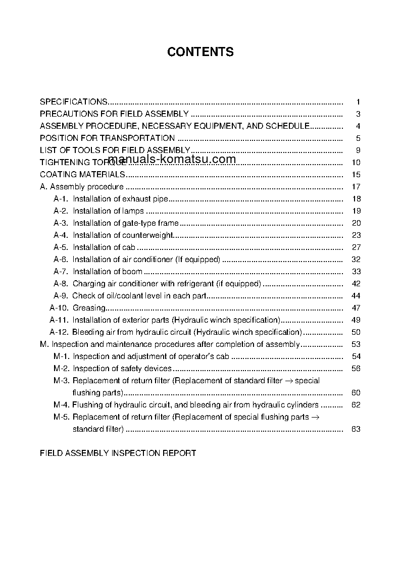 Protected: D355C-3(JPN)–50C DEGREE S/N 15479-UP Field assembly manual (English)