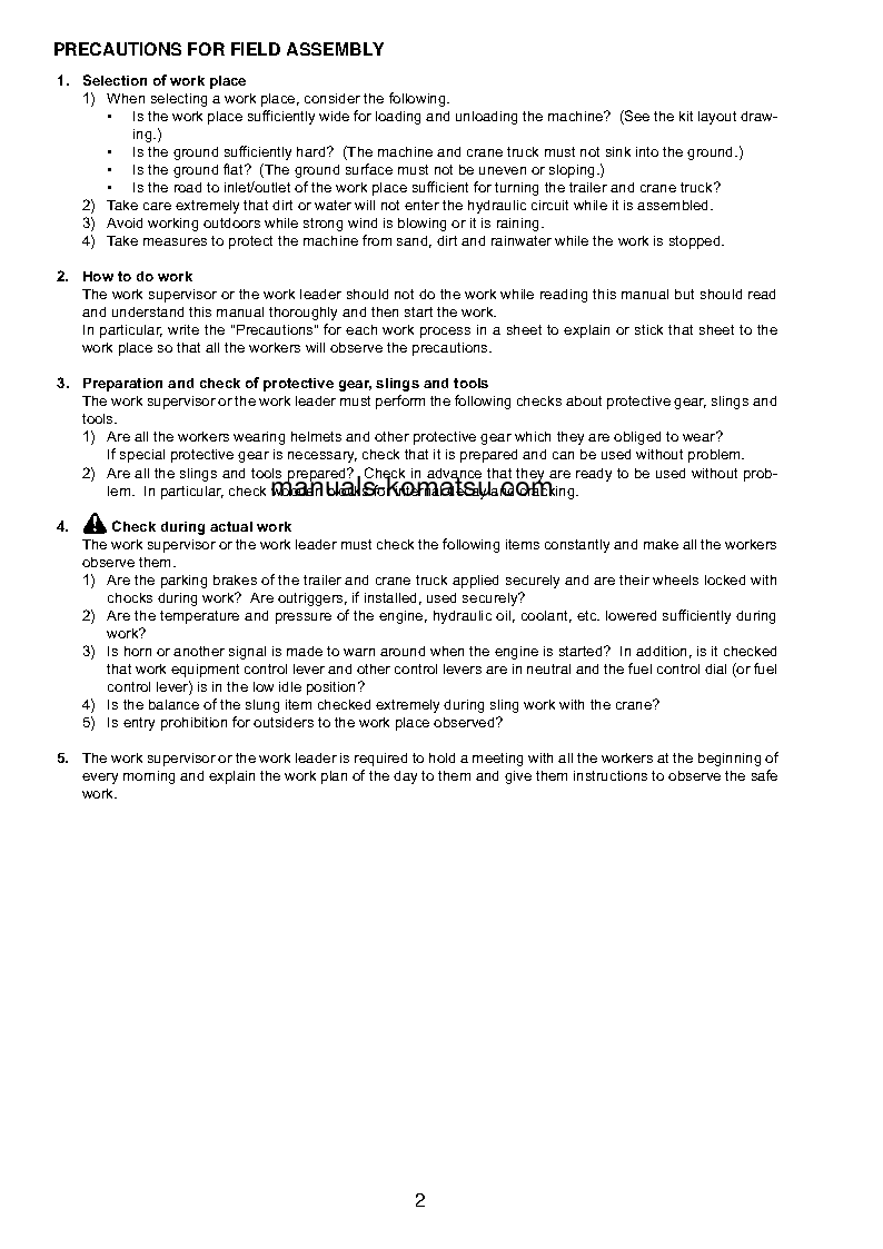 Protected: D155AX-8(JPN) S/N 100001-UP Field assembly manual (English)