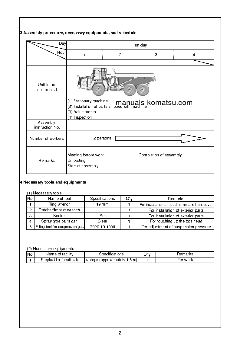 Protected: HM300-5(JPN) S/N 10001-UP Field assembly manual (English)