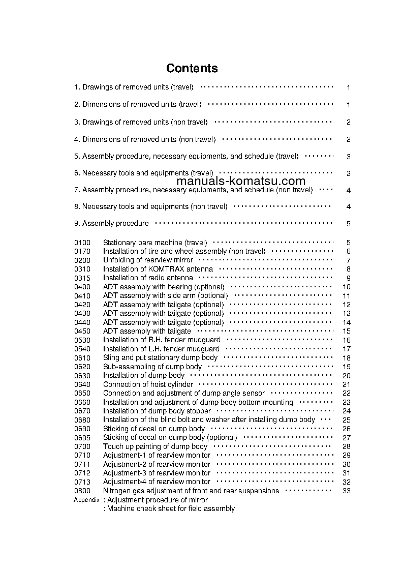 Protected: HM400-5(JPN) S/N 10001-10398 Field assembly manual (English)