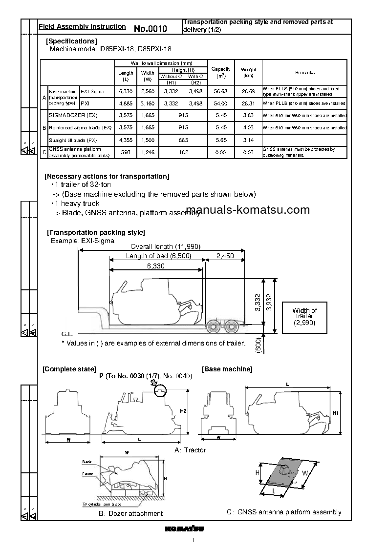 Protected: D85PXI-18(JPN) S/N 22083-UP Field assembly manual (English)