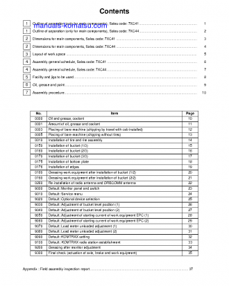 WA500-8(JPN) S/N 90001-UP Field assembly manual (English)