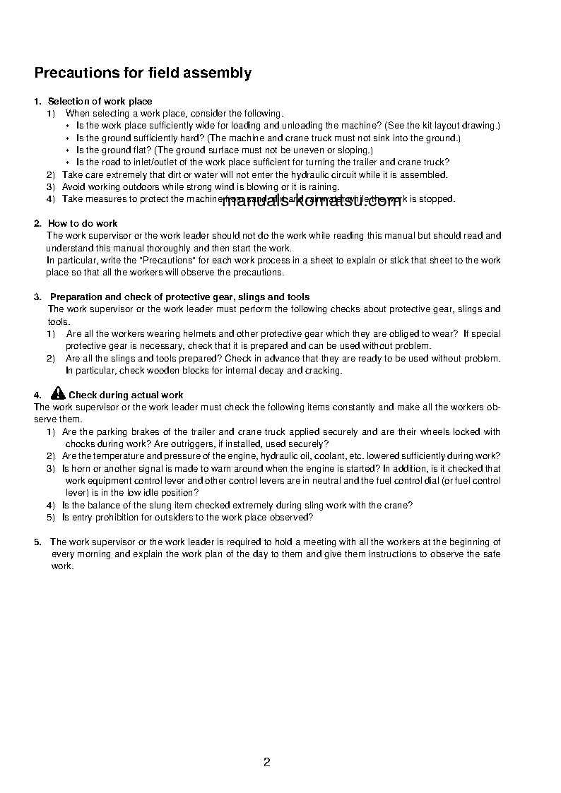 Protected: PC490LCI-11(JPN) S/N 85113-UP Field assembly manual (English)