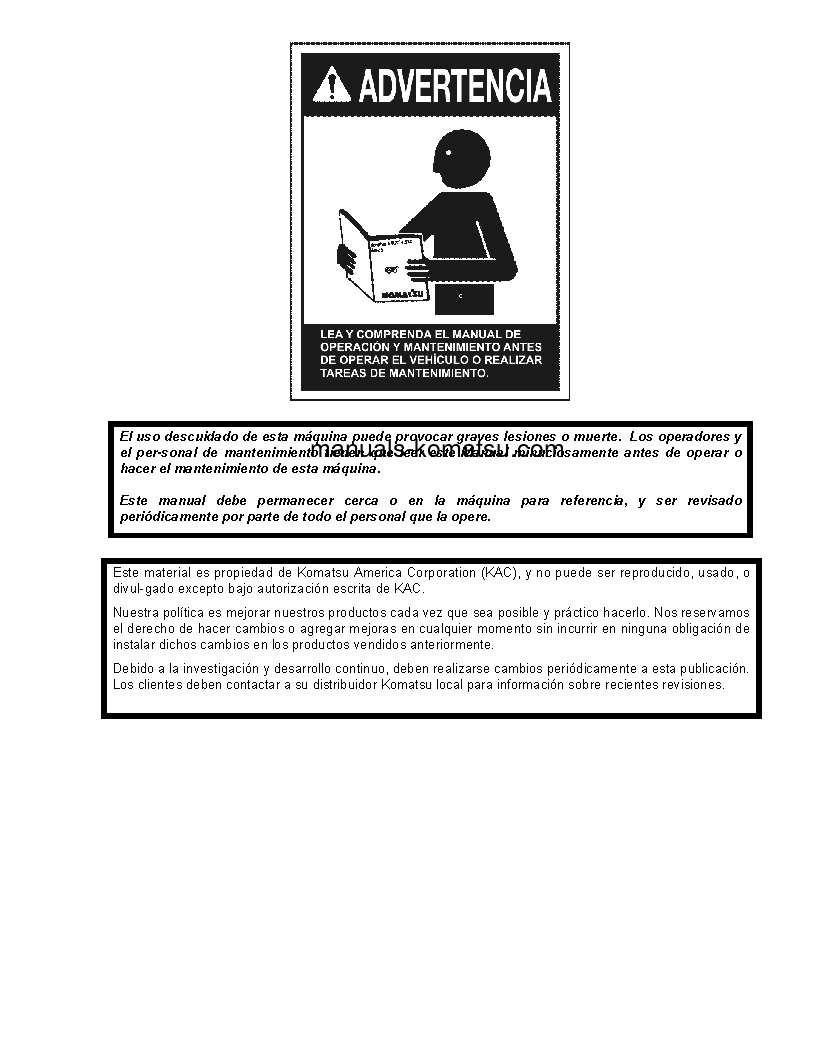 Protected: HD1500-7(USA)-W/ SDA12V160 S/N A30076-A30077 Shop (repair) manual (Spanish)