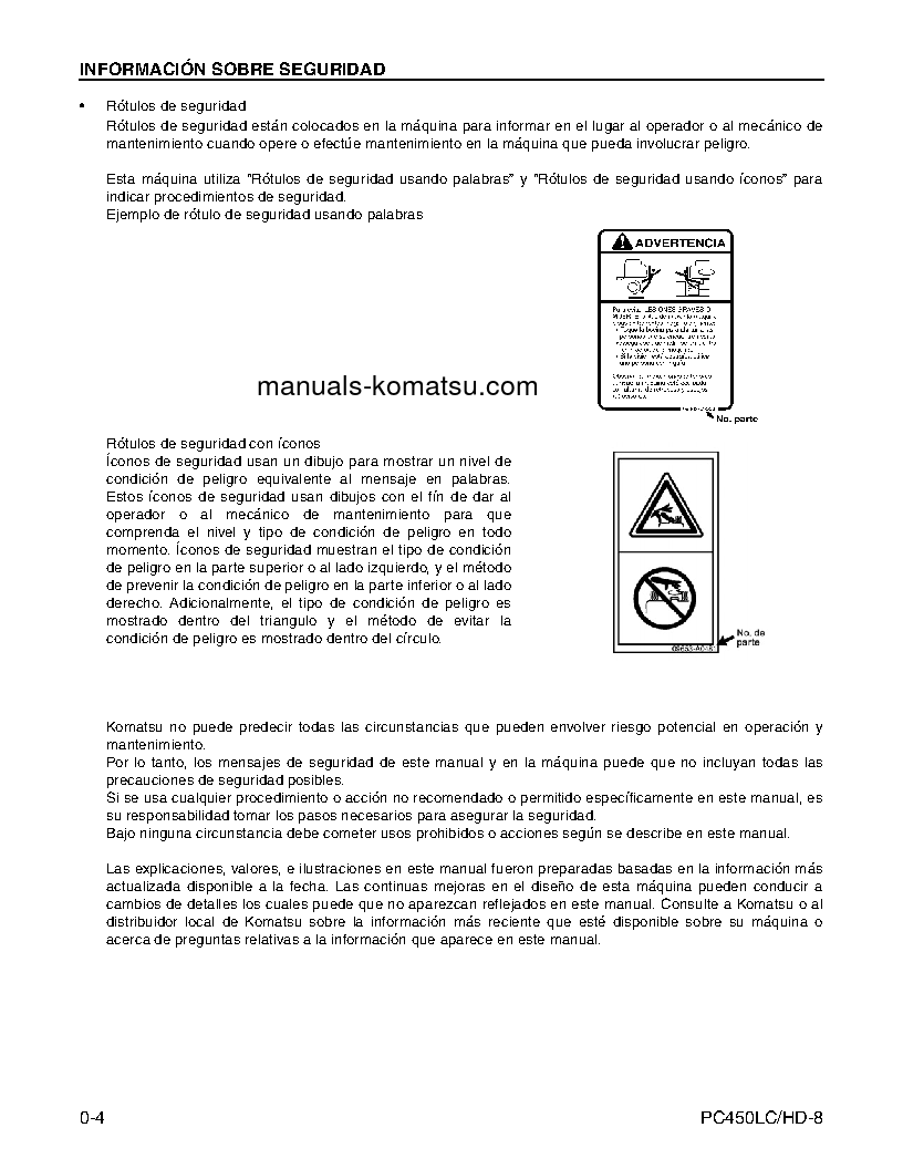 Protected: PC450LC-8(USA) S/N A10001-UP Operation manual (Spanish)