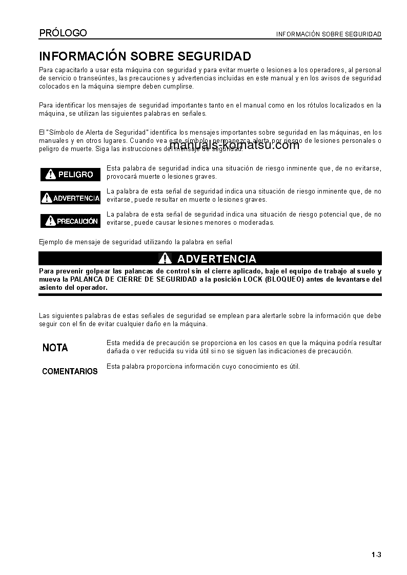 Protected: PC200-8(BRA) S/N B31331-UP Operation manual (Spanish)
