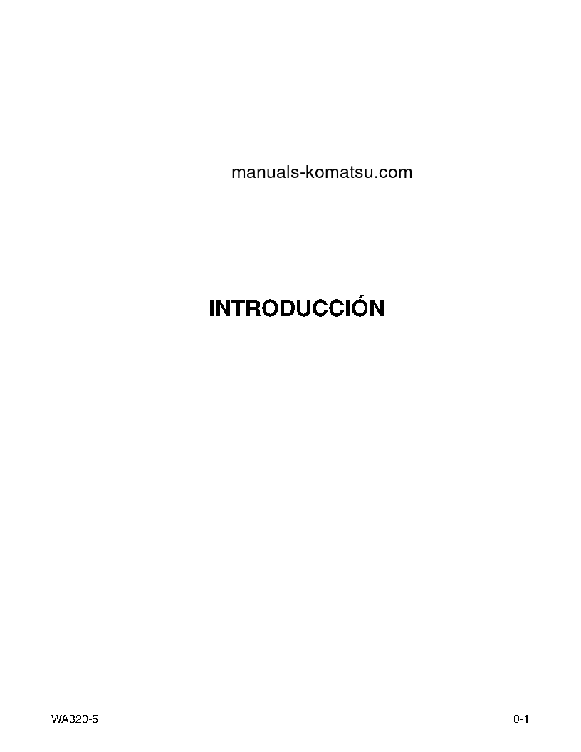 Protected: WA320-5(JPN) S/N 60001-UP Operation manual (Spanish)