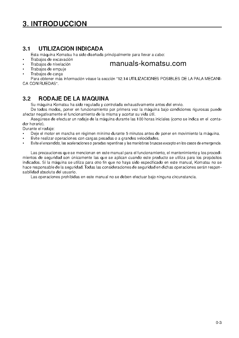 Protected: WD900-3(JPN) S/N 50001-UP Operation manual (Spanish)