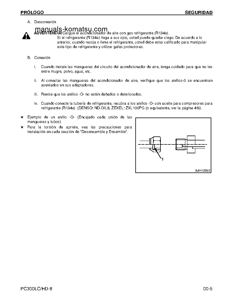 Protected: PC300HD-8(USA) S/N A87001-UP Shop (repair) manual (Spanish)