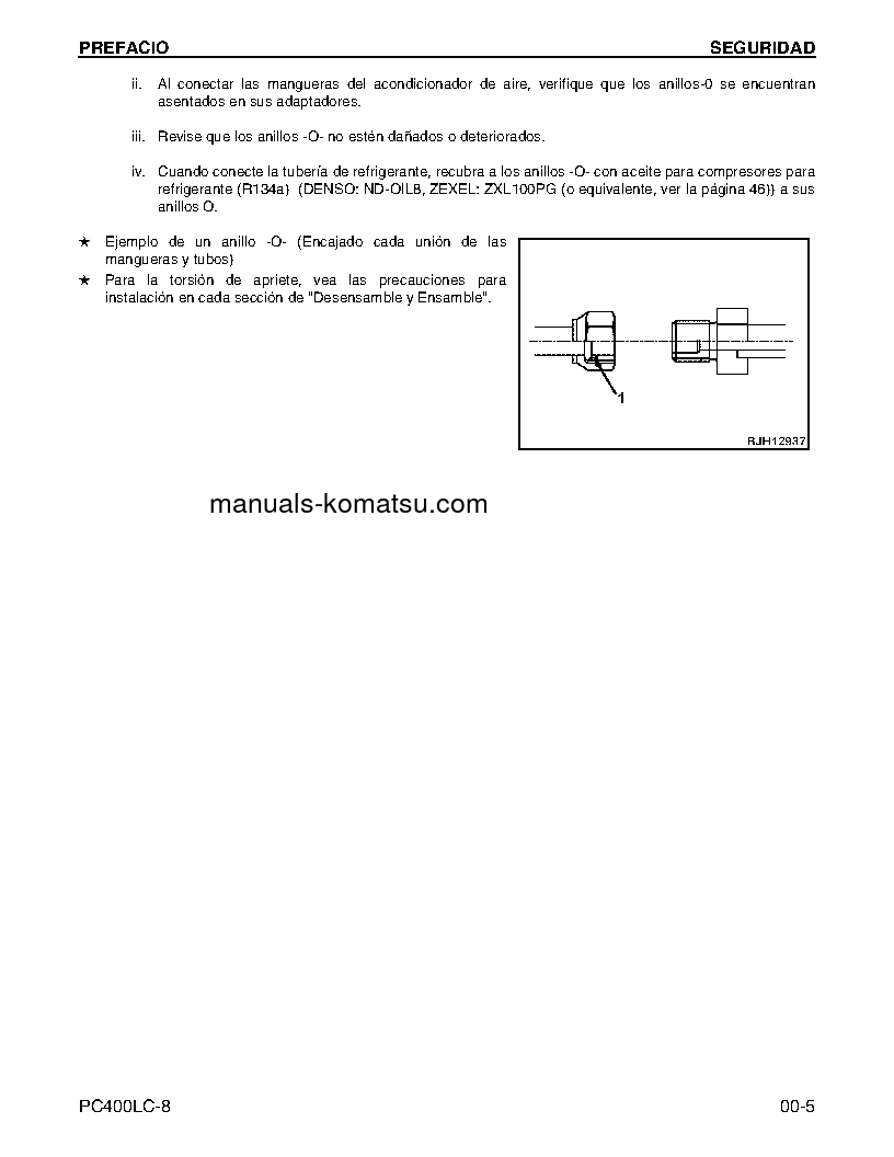 Protected: PC400LC-8(USA) S/N A88001-UP Shop (repair) manual (Spanish)