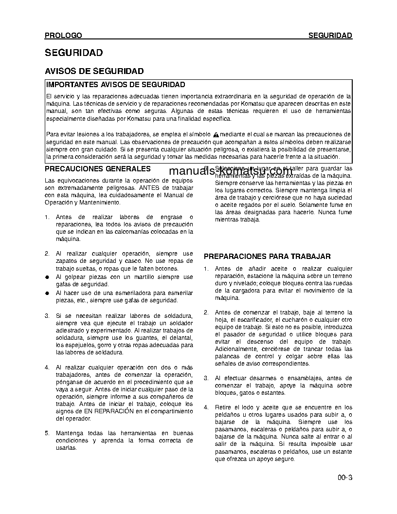 Protected: GD655-3(JPN)-A S/N 10001-UP Shop (repair) manual (Spanish)