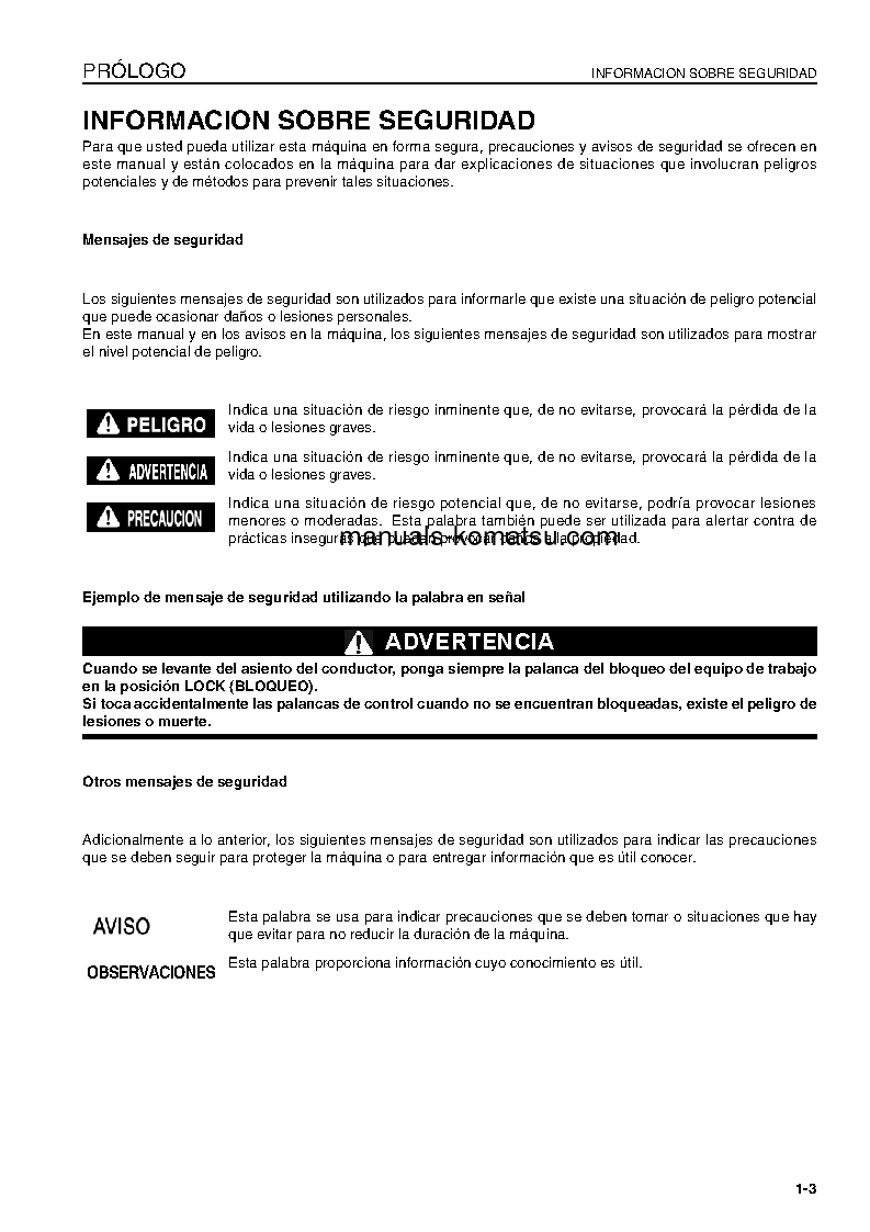 Protected: WA500-6(JPN) S/N 55001-UP Operation manual (Spanish)